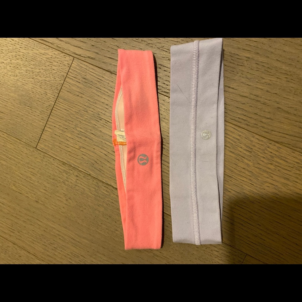Two lulu lemon headbands